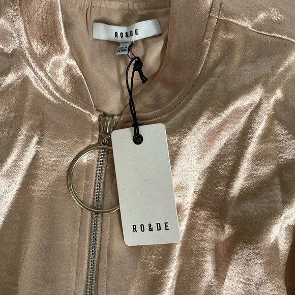 RO & DE SATIN Bomber Jacket - Picture 6 of 9